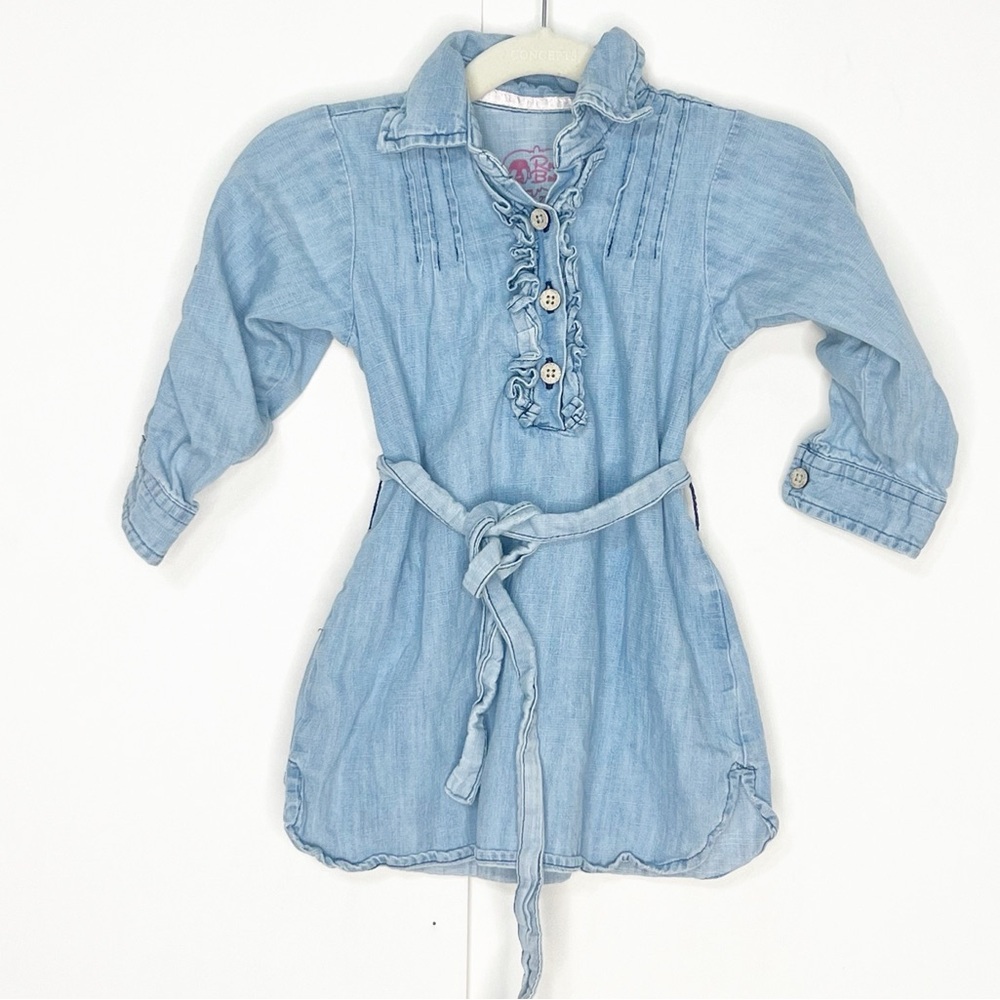 Ruffle Butts Chambray Dress‎